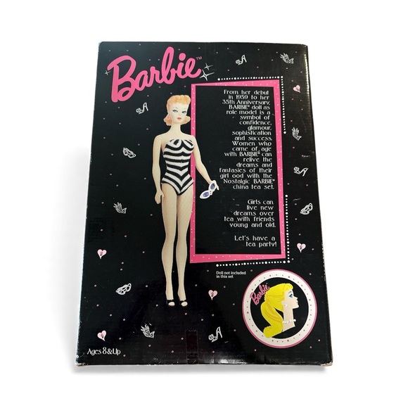 Barbie Nostalgic 35th Anniversary Limited Edition Mini Tea Set Vintage Collector - Picture 5 of 14